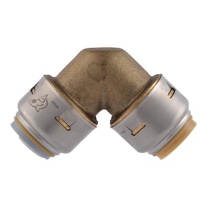 Max 1/2 in. Push-to-Connect Brass 90-Degree Polybutylene Conversion Elbow Fitting