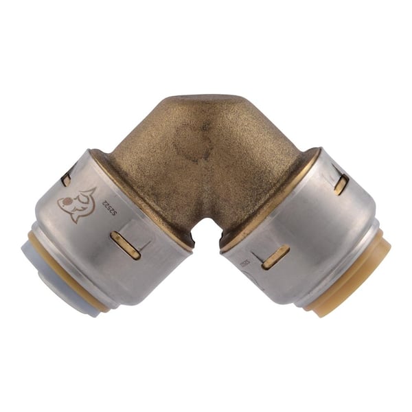 SharkBite Max 1/2 in. Push-to-Connect Brass 90-Degree Polybutylene Conversion Elbow Fitting