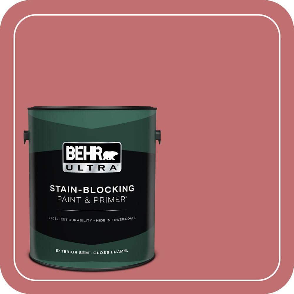 1 gal. Home Decorators Collection #HDC-SP14-8 Art House Pink Semi-Gloss Enamel Exterior Paint & Primer price history on PriceWatchPro
