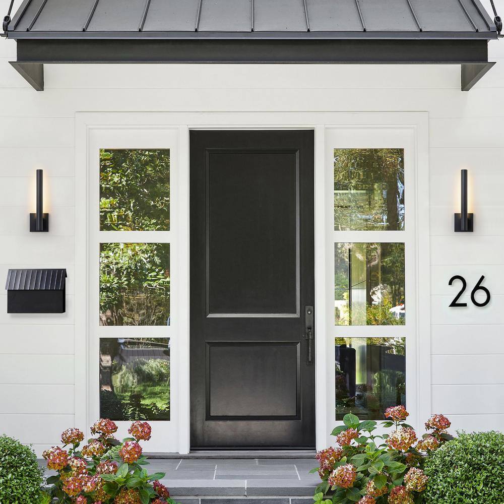 Modern Black Metal Cylinder LED Wall Sconce