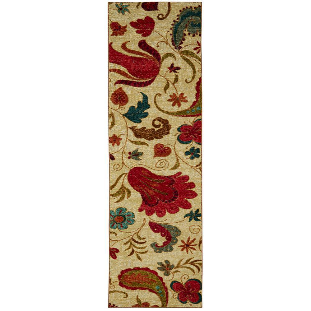 Mohawk Home Tropical Acres Multi 2 ft. x 5 ft. Machine Washable Paisley  Runner Rug 359713 - The Home Depot