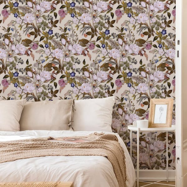 Transform English Garden Pink Peel & Stick Wallpaper
