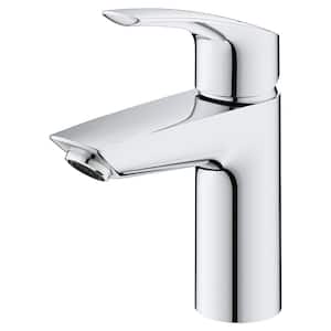 Eurosmart Single Handle Single Hole Bathroom Faucet in StarLight Chrome (Drain Kit Not Included)
