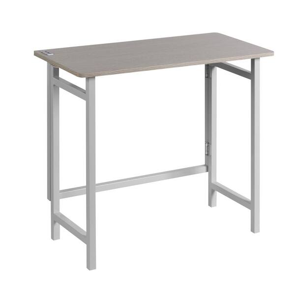 OneSpace 32 in. Rectangular White Writing Desk with Open Storage