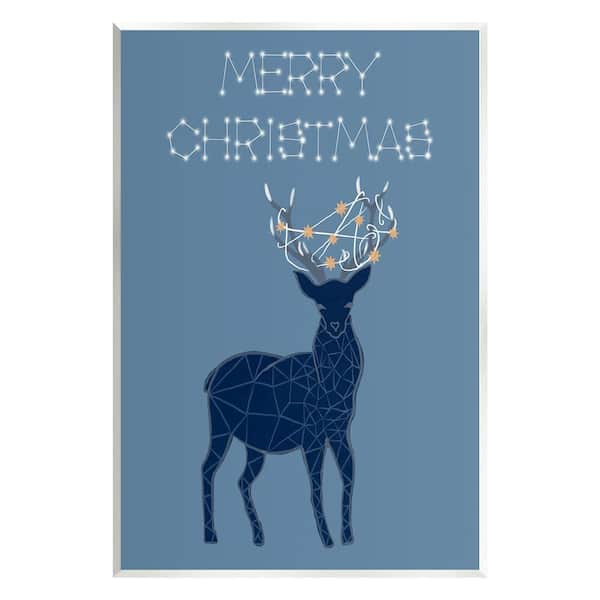 Stupell Industries Christmas Constellations Deer by Hannah by att 1-Piece Unframed Graphic Print Animal Poster Art Print 15 in. x 10 in.
