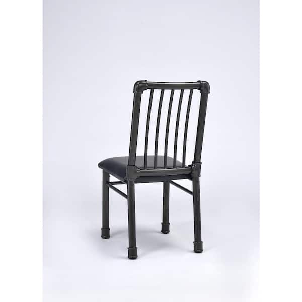 Acme Furniture Caitlin Black Metal Dining Chair (Set of 2)