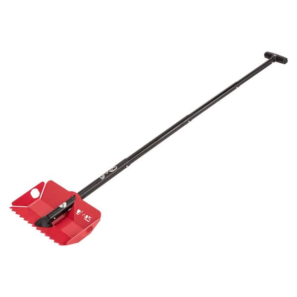 Stealth Snow Shovel Aluminum Extendable and Collapsible 44 in. Handle for Camping, Overlanding, and Off-Road Use - Red