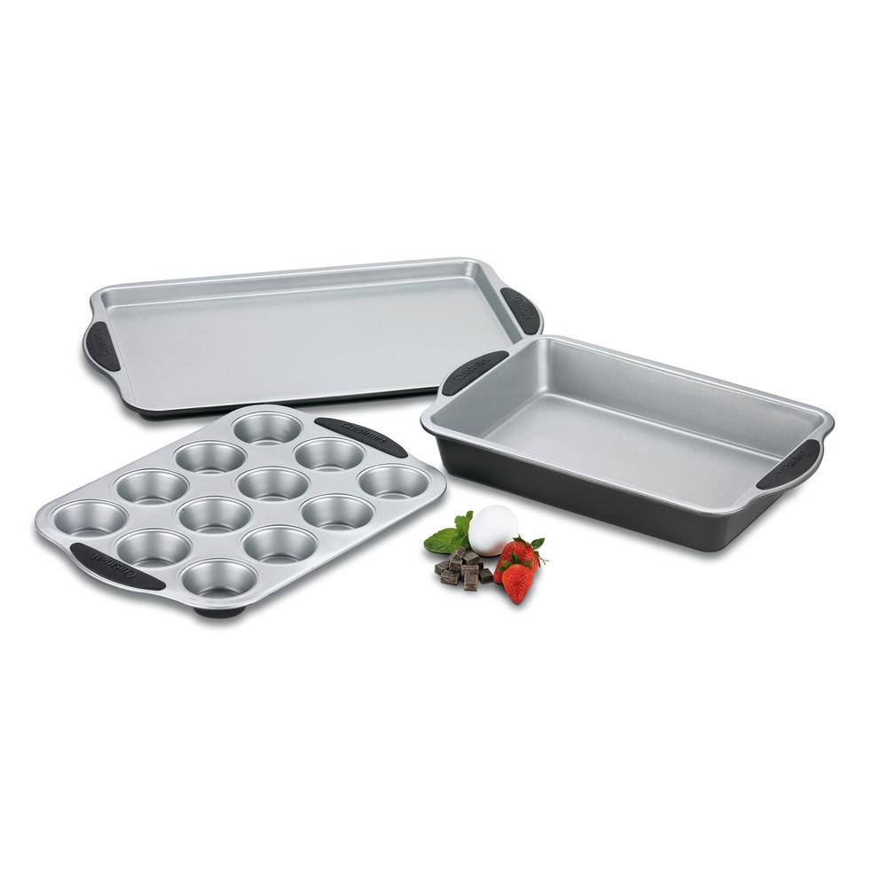 17-Inch Non-Stick Heavy Gauge Steel Baking Sheet with Silicone Handles