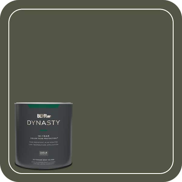 BEHR DYNASTY 1 qt. #ECC-37-3 Freshwater Marsh Semi-Gloss Exterior Stain-Blocking Paint & Primer