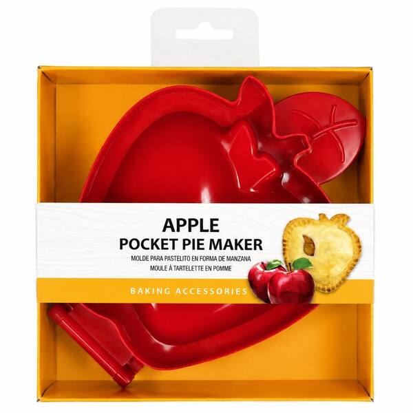 Apple Shape 5 in Pocket Pie Baking Pan with Fluted Edge Design for Individual Hand Pies Pie Dishes & Pans