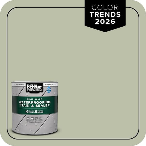 BEHR PREMIUM 1 qt. #S380-3 Urban Nature Solid Color Waterproofing Exterior Wood Stain and Sealer