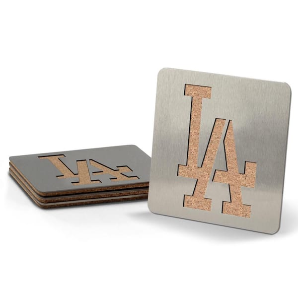 YouTheFan MLB Los Angeles Dodgers 4 in. Metallics Coasters (Set of 4)