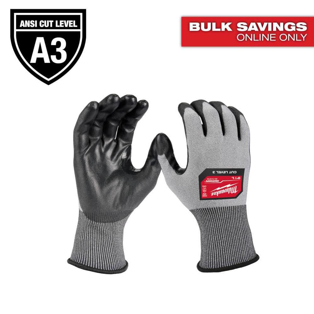 Large High Dexterity Cut 3 Resistant Polyurethane Dipped Outdoor & Work Gloves price history on PriceWatchPro