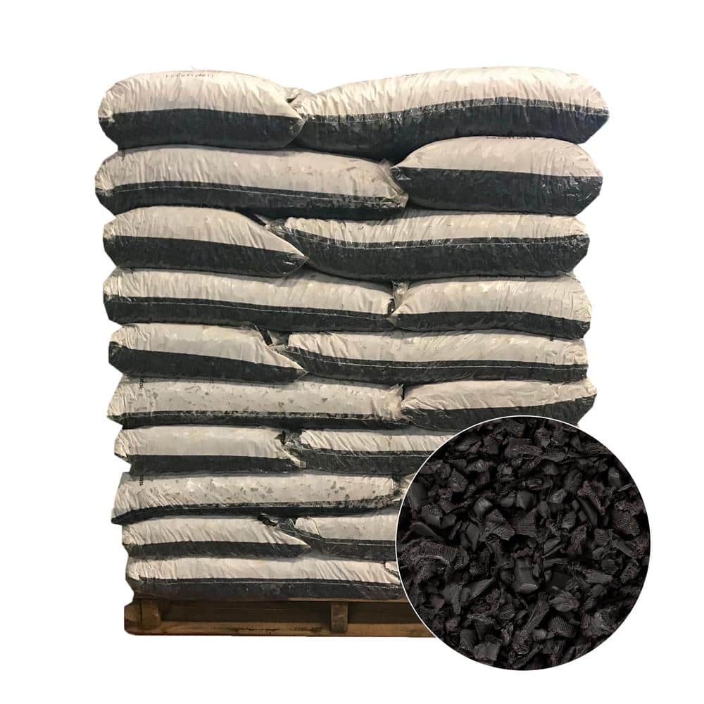 Vigoro 75 cu. ft. Espresso Black Rubber Mulch (50 Bags)GN15BK50 The