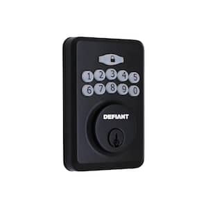 Radius Matte Black Single Cylinder Electronic Keypad Deadbolt Lock