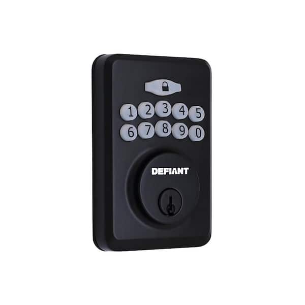 Radius Matte Black Single Cylinder Electronic Keypad Deadbolt