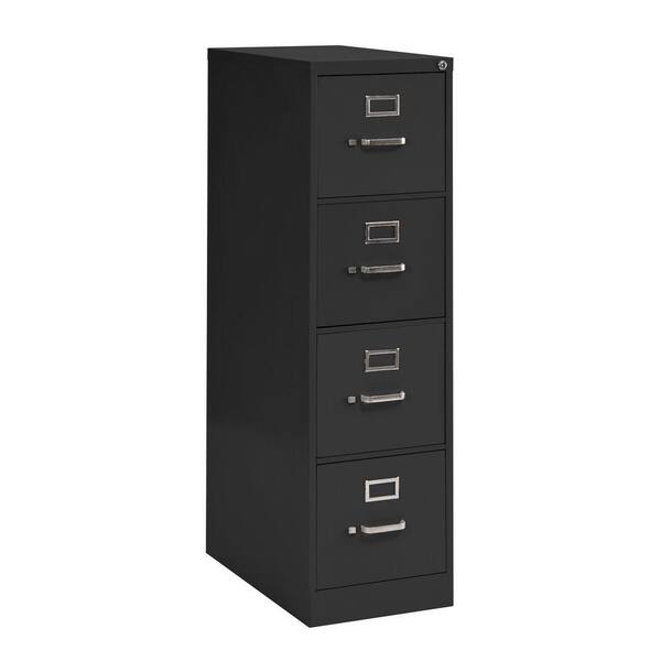 Sandusky 4-Drawer Vertical File Cabinet in Black-DISCONTINUED