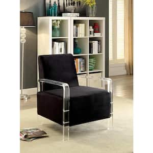Bethune Black Polyester Upholstered Accent Chair