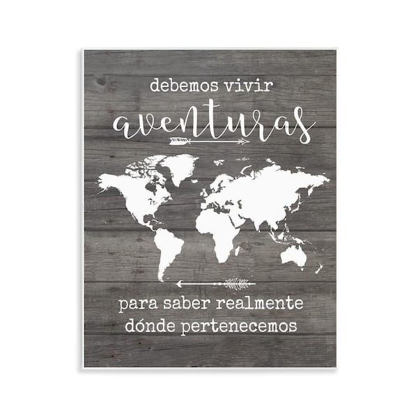 Stupell Industries Our Adventure Translation by Lettered and Lined Unframed Wall Plaque Typography Graphic Art Print 14 in. x 11 in.