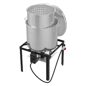 100 QT. Crawfish Boiler with Basket and Stand