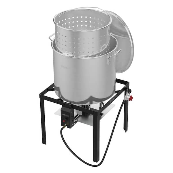 100 QT. Crawfish Boiler with Basket and Stand