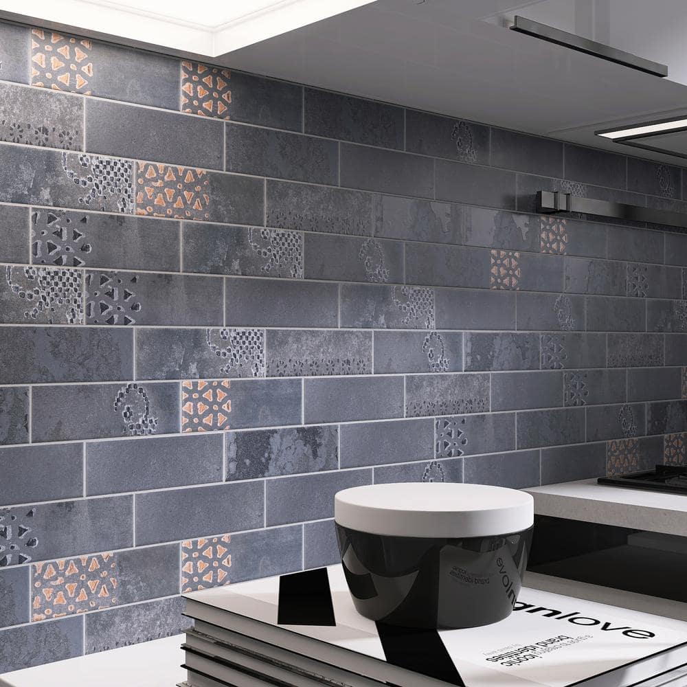 Marine Blue 3" x 8" Matte Porcelain Subway Tile