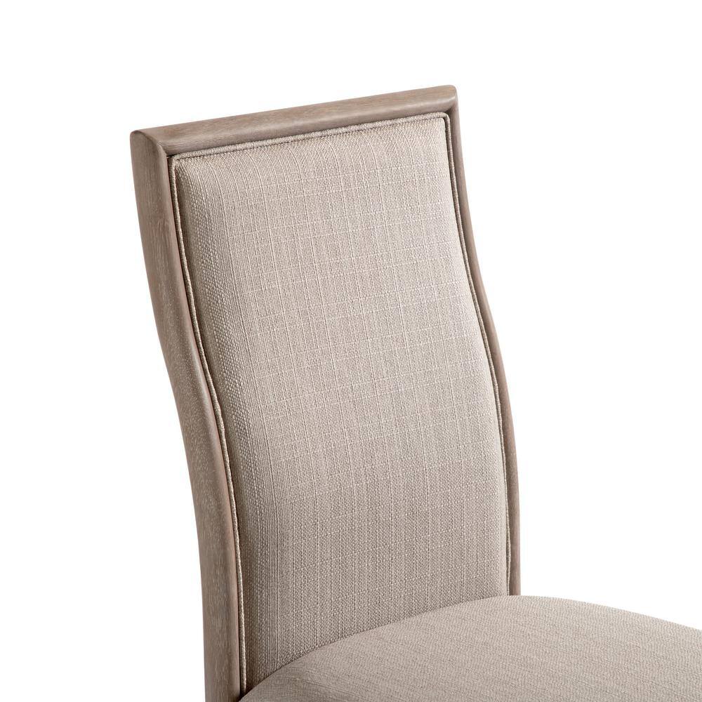 Natural Ash Upholstered High Back Side Chair