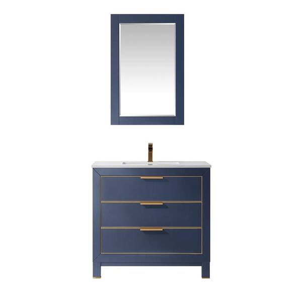 Altair Jackson 36 in. Single Bathroom Vanity Set in Royal Blue and