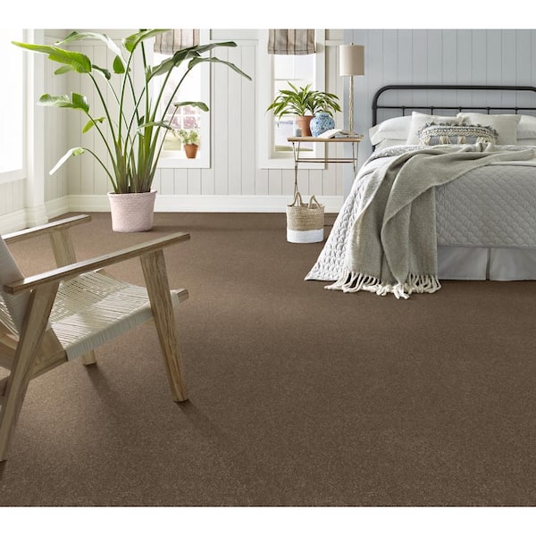 Blakely I - Rattan-Brown 12 ft. 37 oz. Polyester Texture Carpet - Installation Required