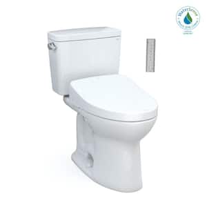 Drake 2-piece 1.28 GPF Single Flush Elongated ADA Comfort Height Toilet in. Cotton White, S550E Washlet Seat Included