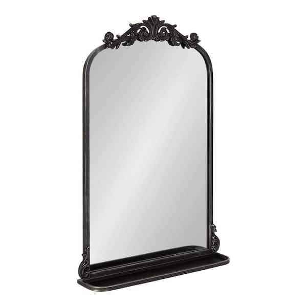 Kate and Laurel Arendahl 21.00 in. W x 31.37 in. H Black Arch Traditional Framed Decorative Wall Mirror