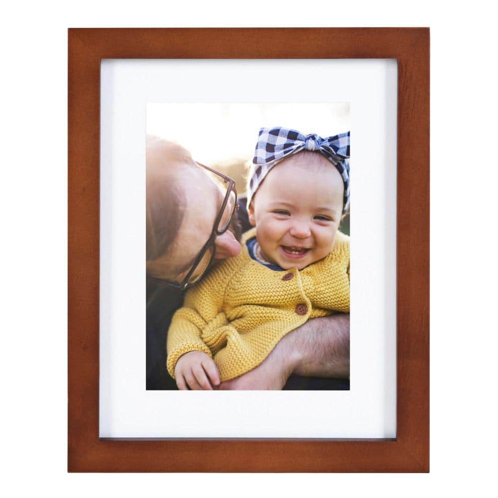 Classic Mid-Century Modern Walnut Wood Wall Frame Gallery Set