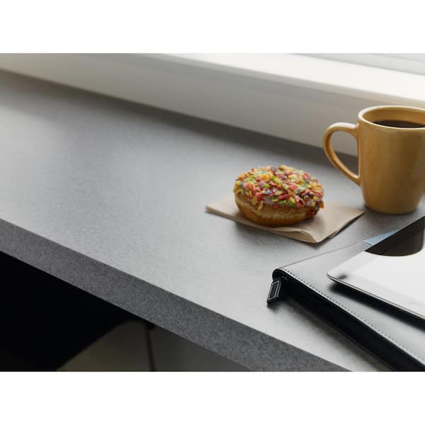 4 ft. x 8 ft. Laminate Sheet in Natural Gray Felt with Matte Finish