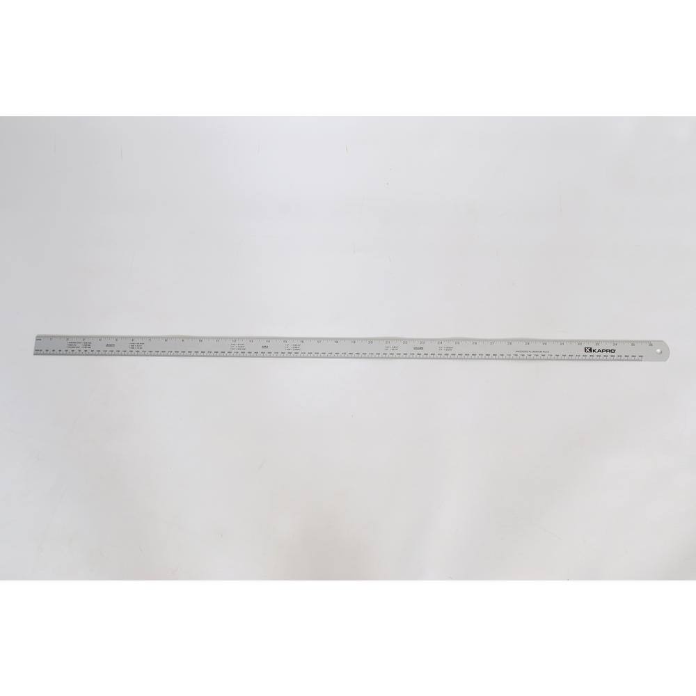 Kapro 36 in. Aluminum Ruler with Conversion Tables with English/Metric ...