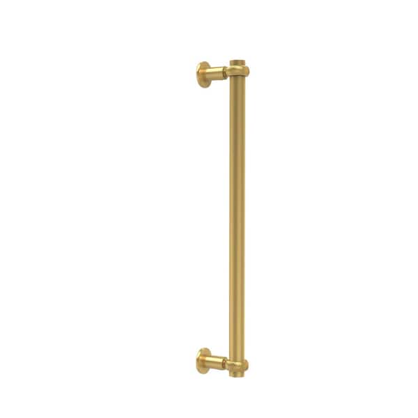 Allied Brass Contemporary 18 in. Back to Back Shower Door Pull in Unlacquered Brass