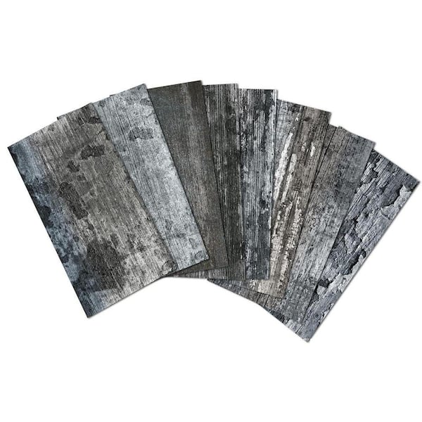 Glossy Purple Marble 4 in. x 8 in. Vinyl Peel and Stick Backsplash