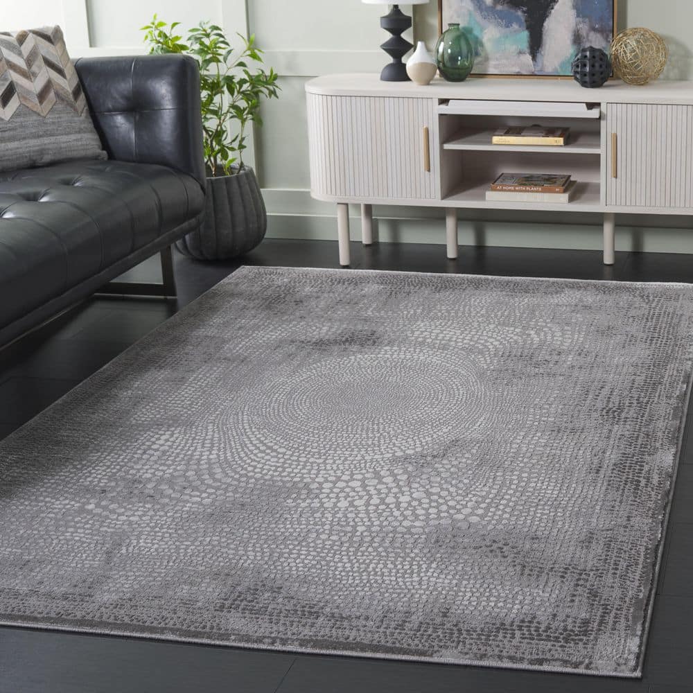 Meadow 9 ft. x 12 ft. Gray/Ivory Gradient Solid Color Area Rug price history on PriceWatchPro