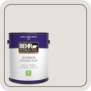 1 gal. #PPU18-08 Painters White Ceiling Flat Interior Paint & Primer
