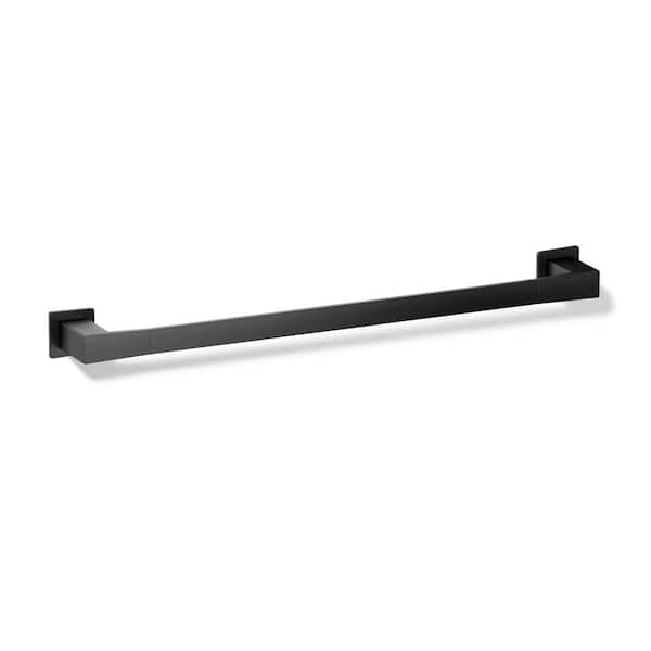 Honesty 24 in. Wall Mounted Towel Bar in Matte Black