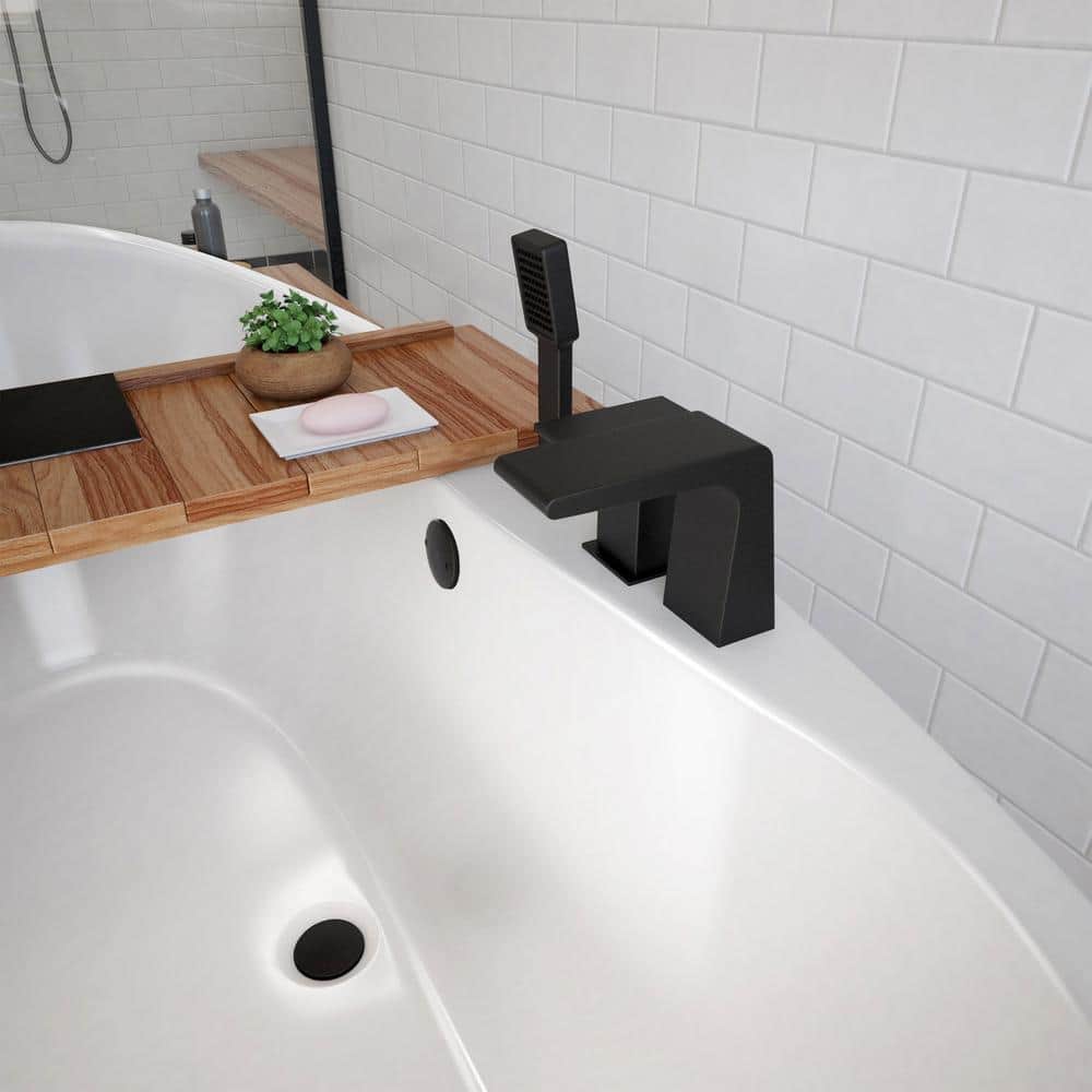 Caspian 66" White Acrylic Freestanding Bathtub