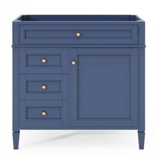 Staykiwi 35 in. W x 17.9 in. D x 33 in. H Freestanding Bath Vanity Cabinet without Top in Blue