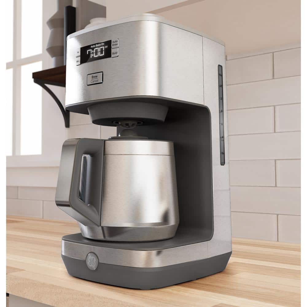 Stainless Steel 10-Cup Programmable Drip Coffee Maker with Thermal Carafe