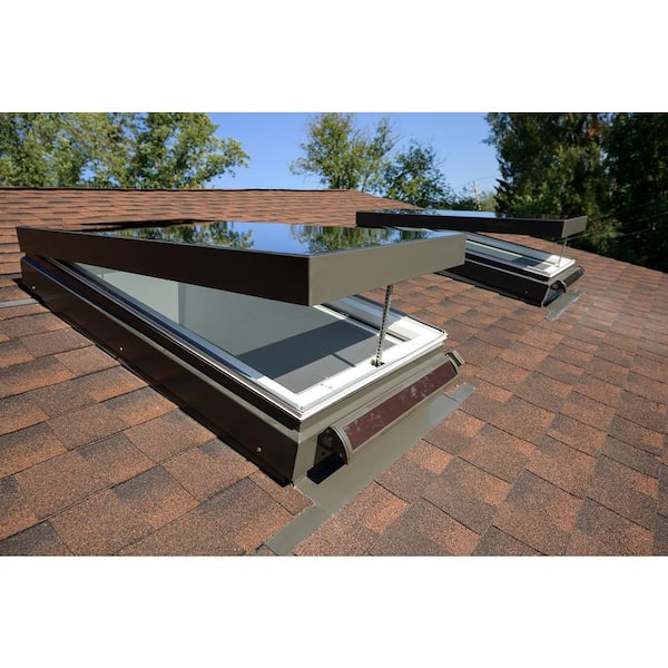 FVC-S 22-1/2 in. x 22-1/2 in. Solar Powered Venting Curb-Mounted Skylight with Premium Infinity Laminated Low-E Glass