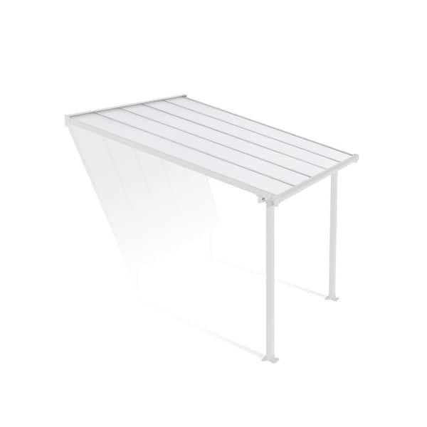Olympia 10 ft. x 10 ft. White/White Aluminum Patio Cover