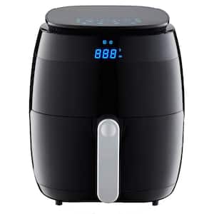 5 Qt. Black Air Fryer with Duo Touchscreen Display