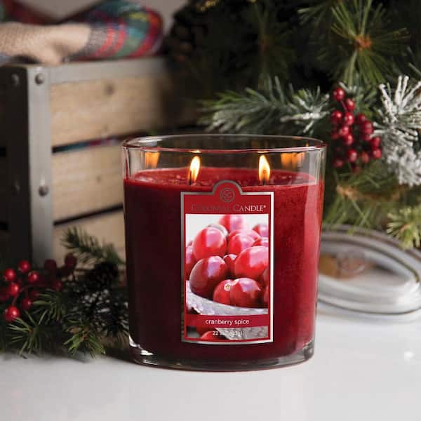 Colonial Candle 22 oz. Cranberry Spice Oval Jar Candle
