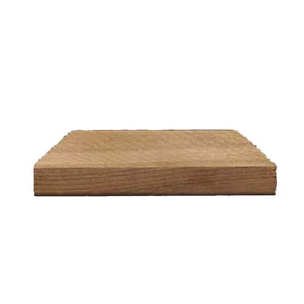 Unbranded 2 in. x 6 in. Bulk Flat Cedar Post Cap