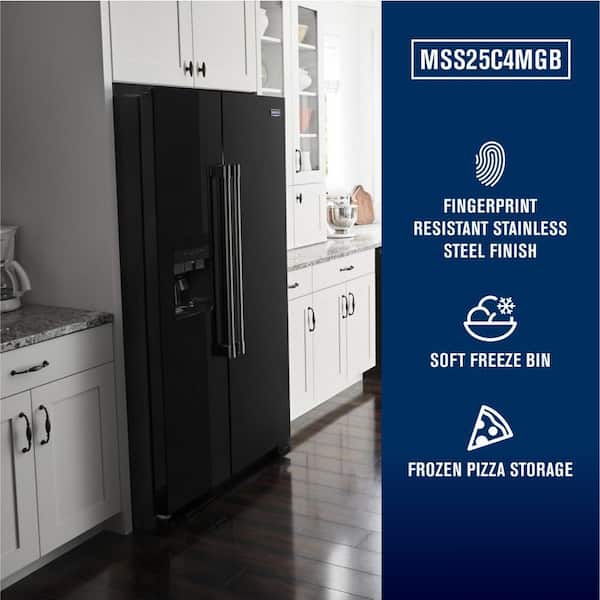 Maytag 24.5 cu. ft. Side by Side Refrigerator in Black with