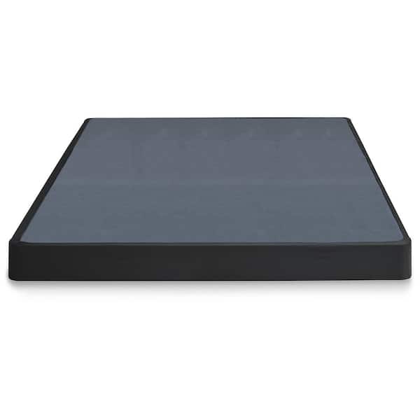 Low Profile Black Metal Frame Queen Platform Bed