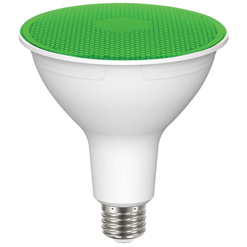 100-Watt Equivalent Green PAR38 Medium Base Dimmable IP65 90° Beam Angle LED Light Bulb 120 Volt (12-Pack) price history on PriceWatchPro